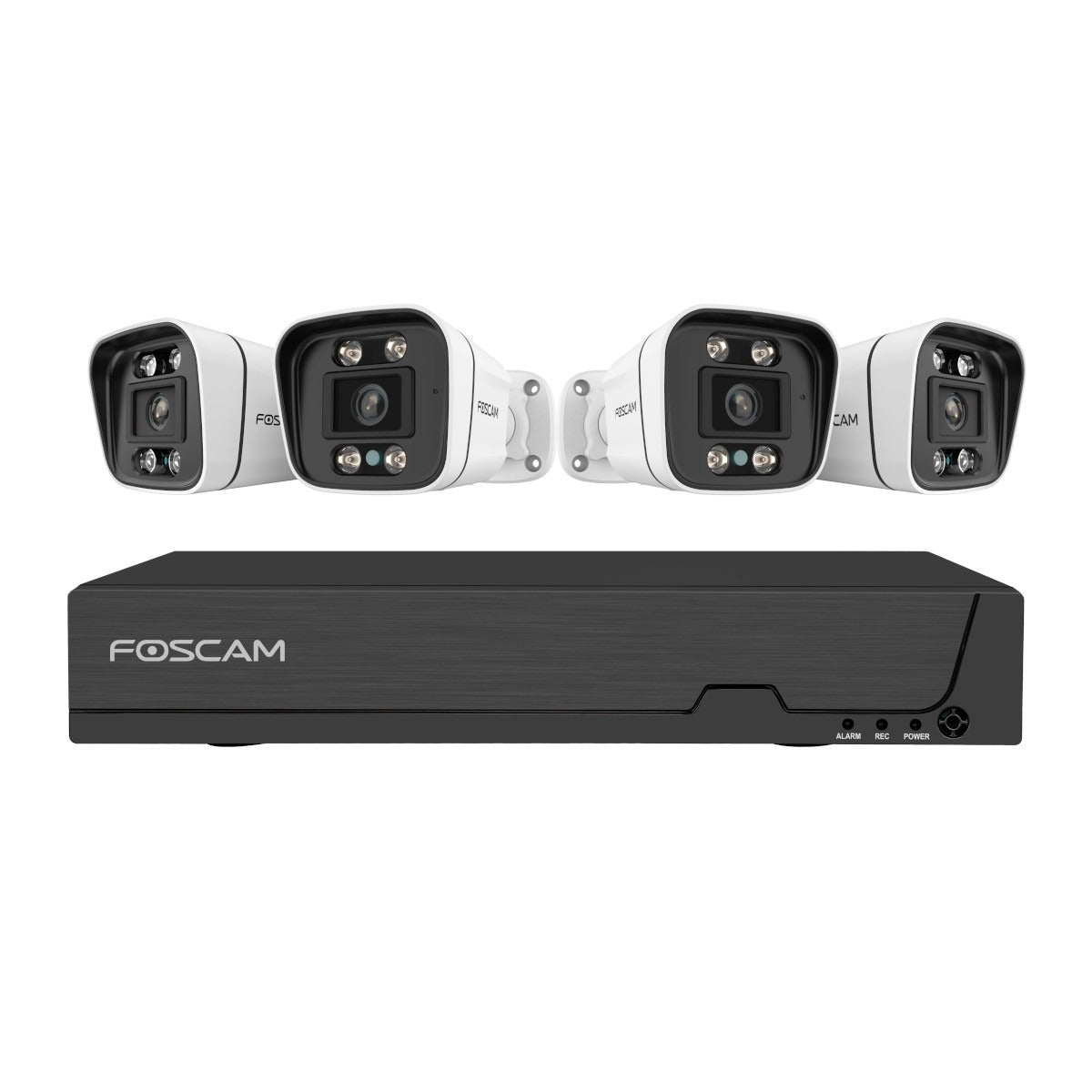 Foscam Überwachungsset FNA108E - B4 - 2T, 4K Set mit 4 Kameras PoE - Calitronshop.com