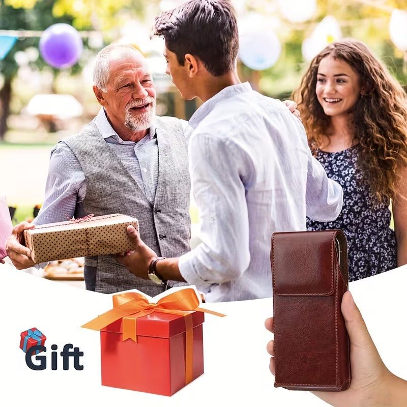 Gürtel Smartphone Tasche Etui Braun - Calitronshop.com