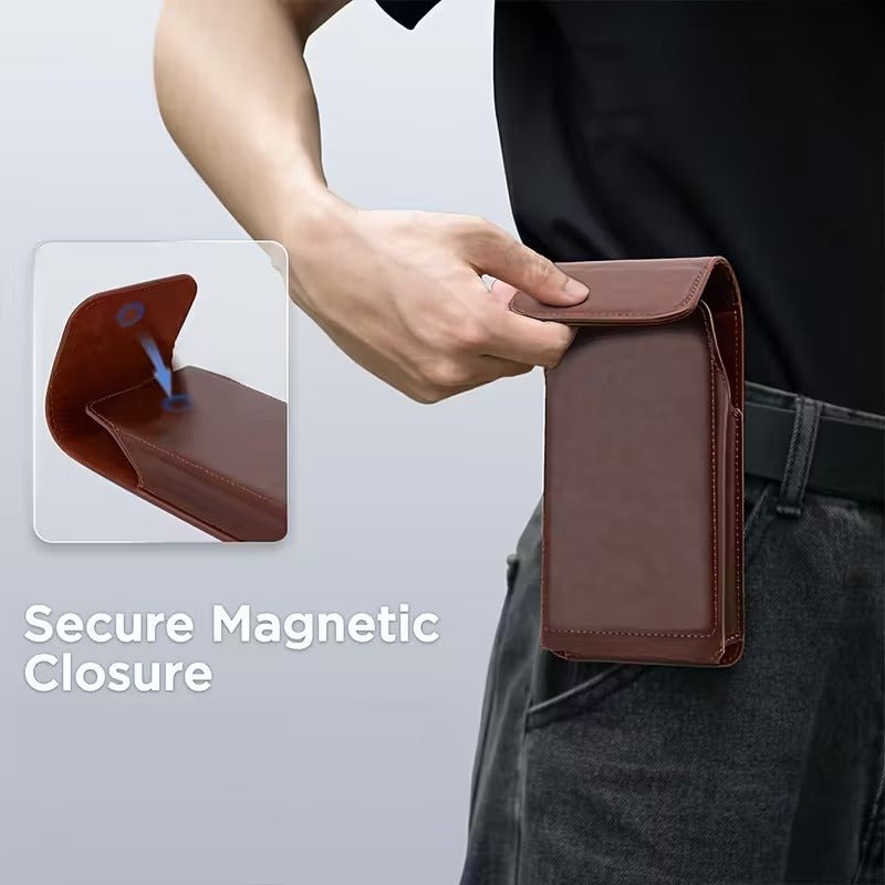 Gürtel Smartphone Tasche Etui Braun - Calitronshop.com