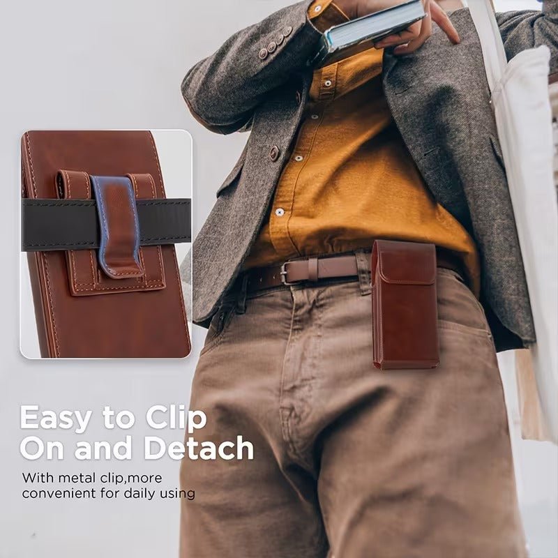 Gürtel Smartphone Tasche Etui Braun - Calitronshop.com