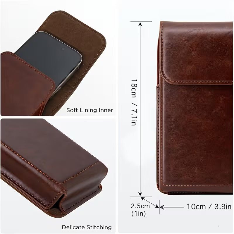 Gürtel Smartphone Tasche Etui Braun - Calitronshop.com