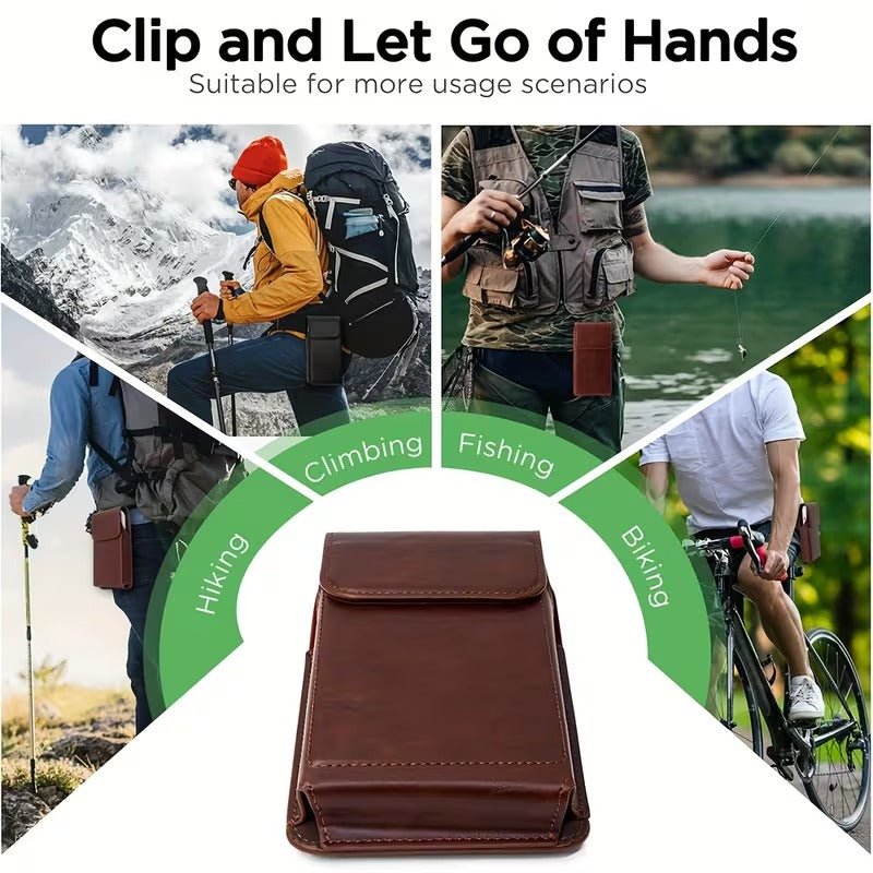 Gürtel Smartphone Tasche Etui Braun - Calitronshop.com