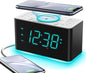 iTOMA DEMOGERÄT 15W Wireless-Ladeuhr mit Bluetooth-Radio, Dual-Alarm & LED-Nachtlicht - Calitronshop.com