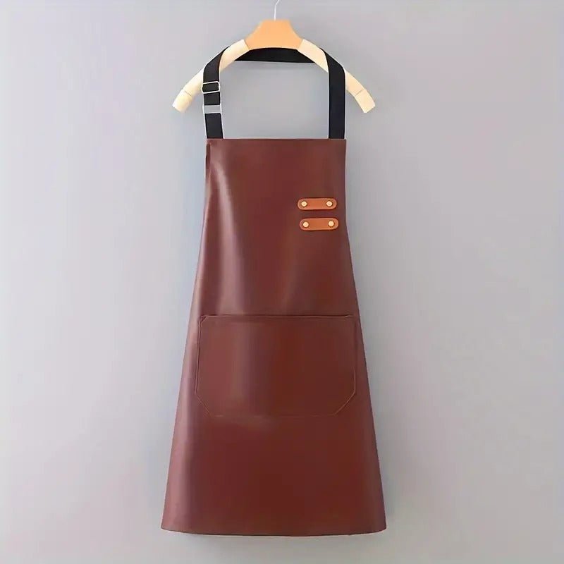 Kochschürze - Grillschürze mit Taschen Braun - Calitronshop.com