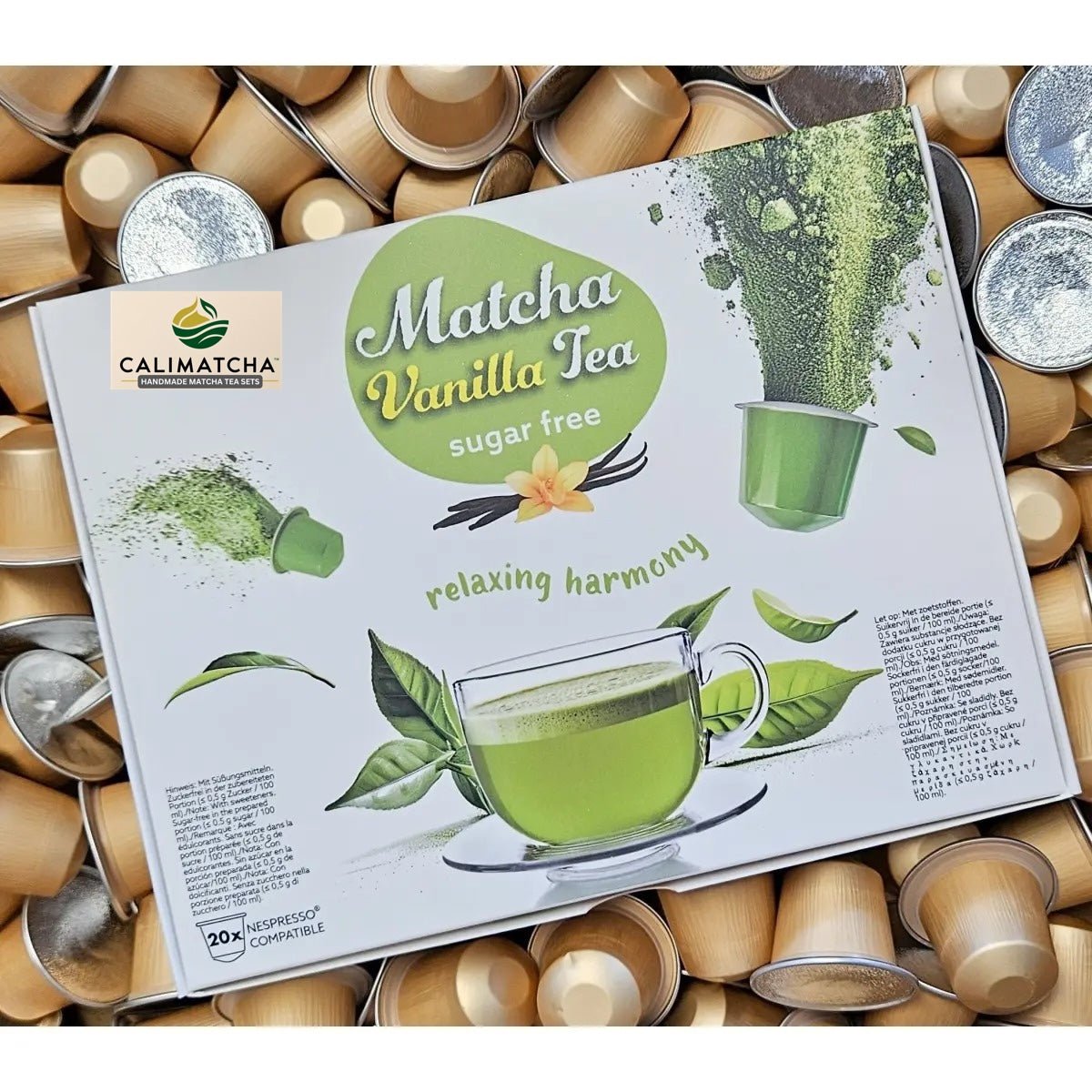 Matcha Vanille Tee Kapseln 20 Stück kompatibel mit Nespresso - Calitronshop.com
