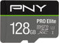 PNY microSDXC 128GB Speicherkarte Überwachungskameras, Drohnen etc. - Calitronshop.com