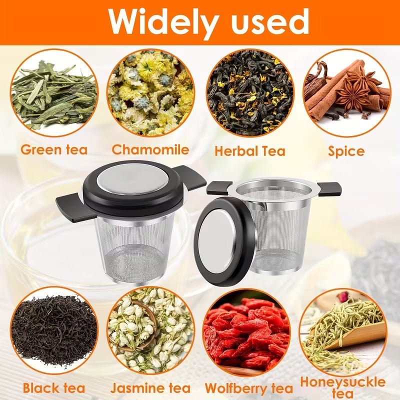 Premium Teesieb Edelstahl - Extra feines Sieb für losen Tee - Calitronshop.com