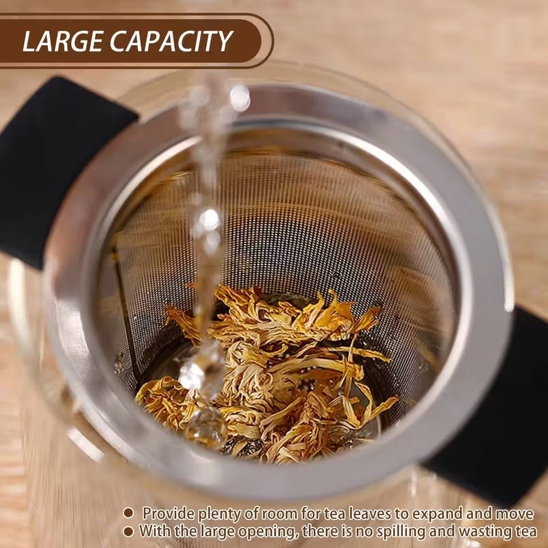 Premium Teesieb Edelstahl - Extra feines Sieb für losen Tee - Calitronshop.com