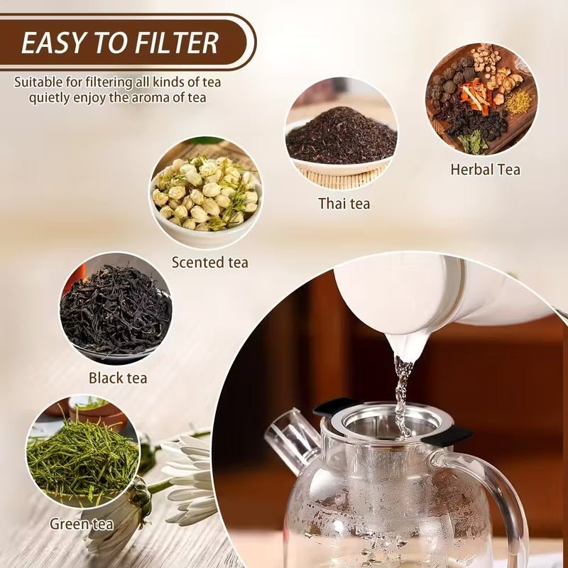 Premium Teesieb Edelstahl - Extra feines Sieb für losen Tee - Calitronshop.com