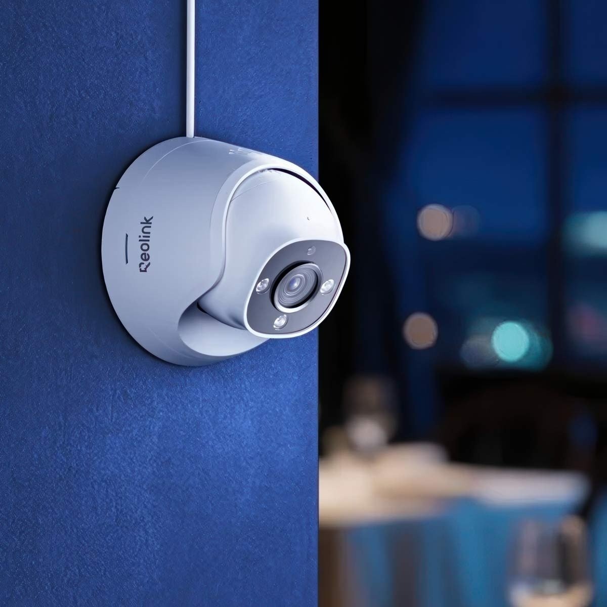 Professional Series Reolink RP - PCT12M Intelligente 12 MP Ultra - HD PoE Dome Überwachungskamera, Spotlights Perimeterschutz - Calitronshop.com