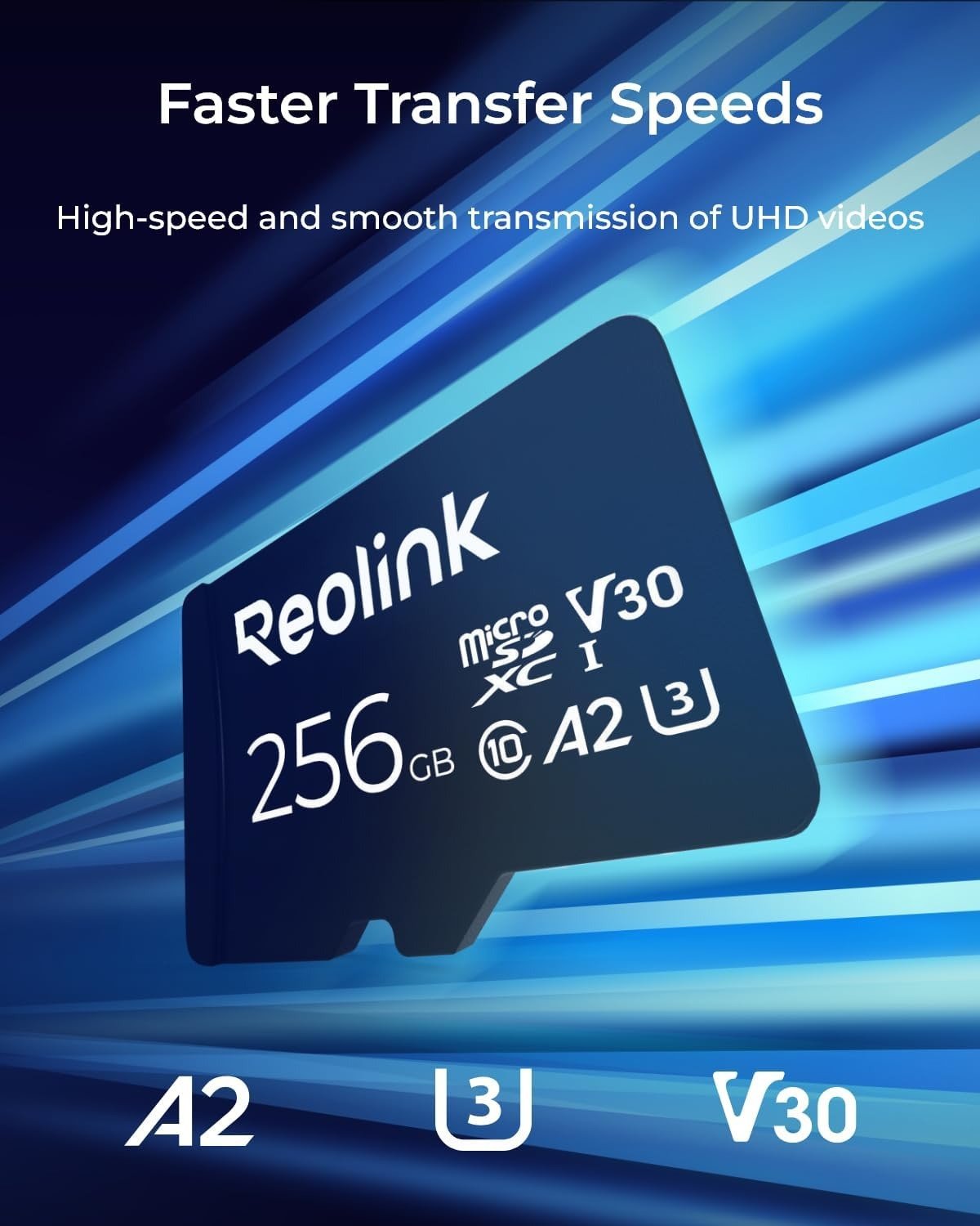 Reolink 256GB microSD Speicherkarte V30, A2, U3, Class 10 - Calitronshop.com