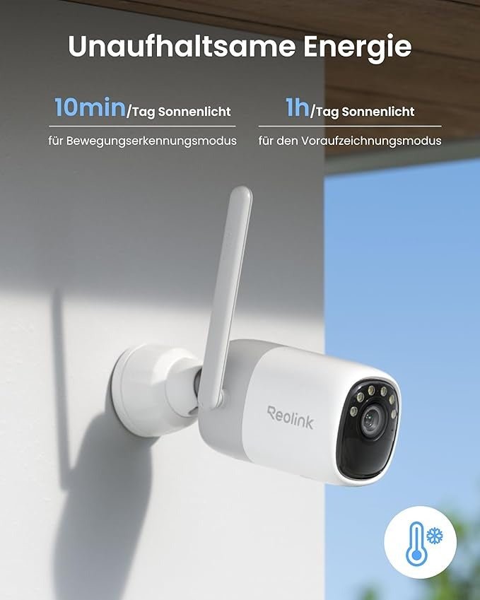 Reolink Altas 2K Überwachungskamera 20'000mAh Akku & Color X Nachtsicht - Calitronshop.com