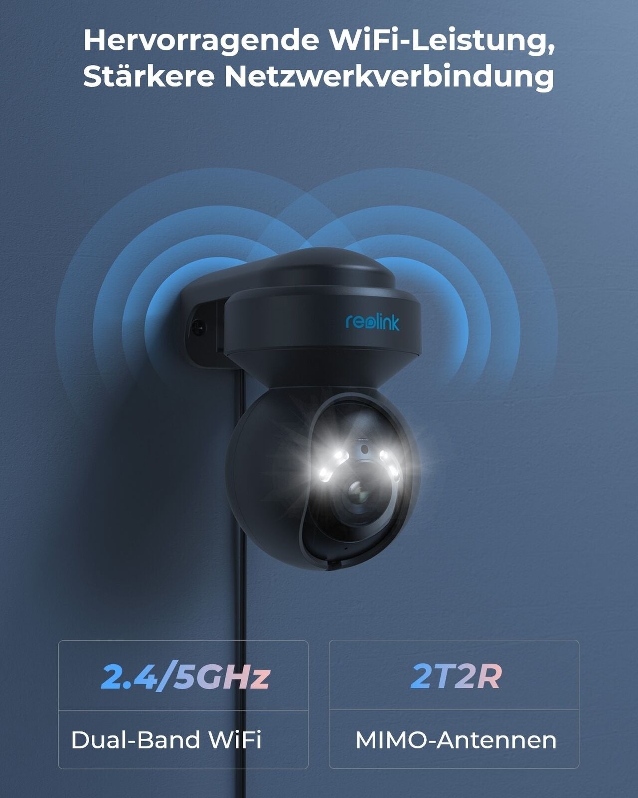 Reolink E1 Outdoor - E540 schwarz, dreh - und schwenkbar - Calitronshop.com