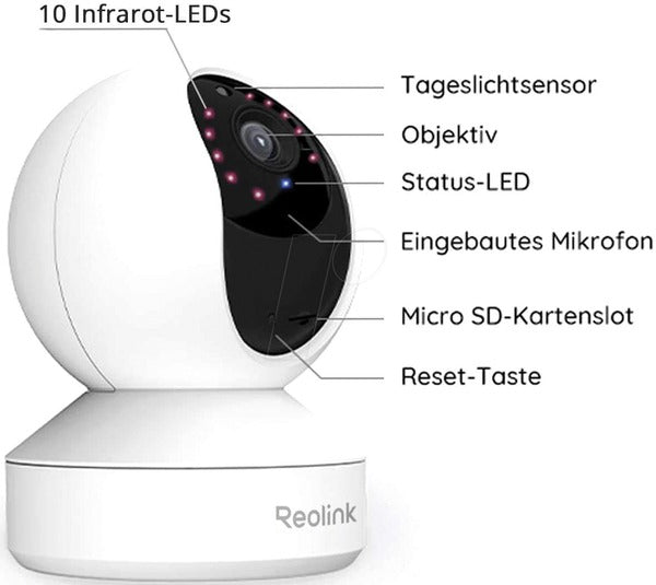 Reolink E340 - neue 8MP Version, dreh - und schwenkbar - Calitronshop.com