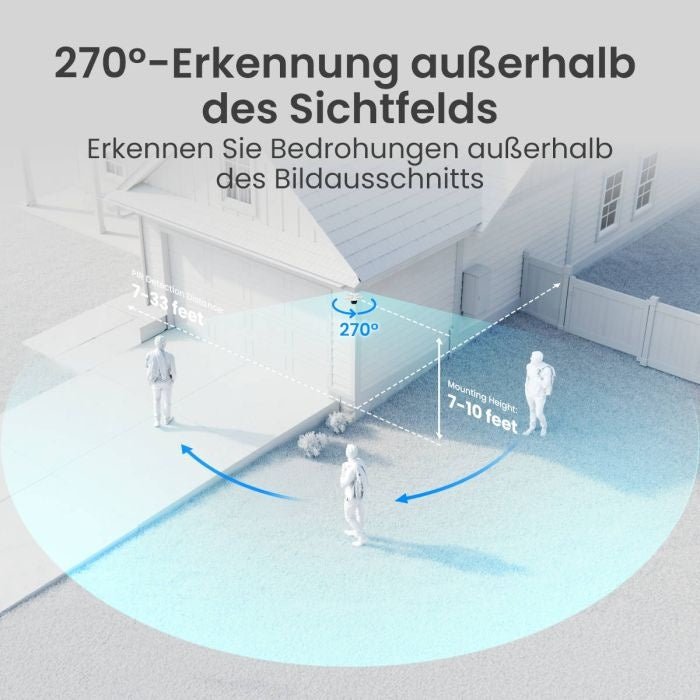 Reolink F850W – 4K PTZ WLAN-Kamera mit Flutlicht & Auto-Tracking - Calitronshop.com