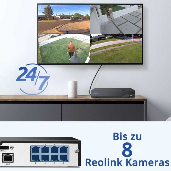 Reolink NVS8 - RLN8 - 410 - 2T - NVR Recorder inkl. 2TB neue Version - Calitronshop.com
