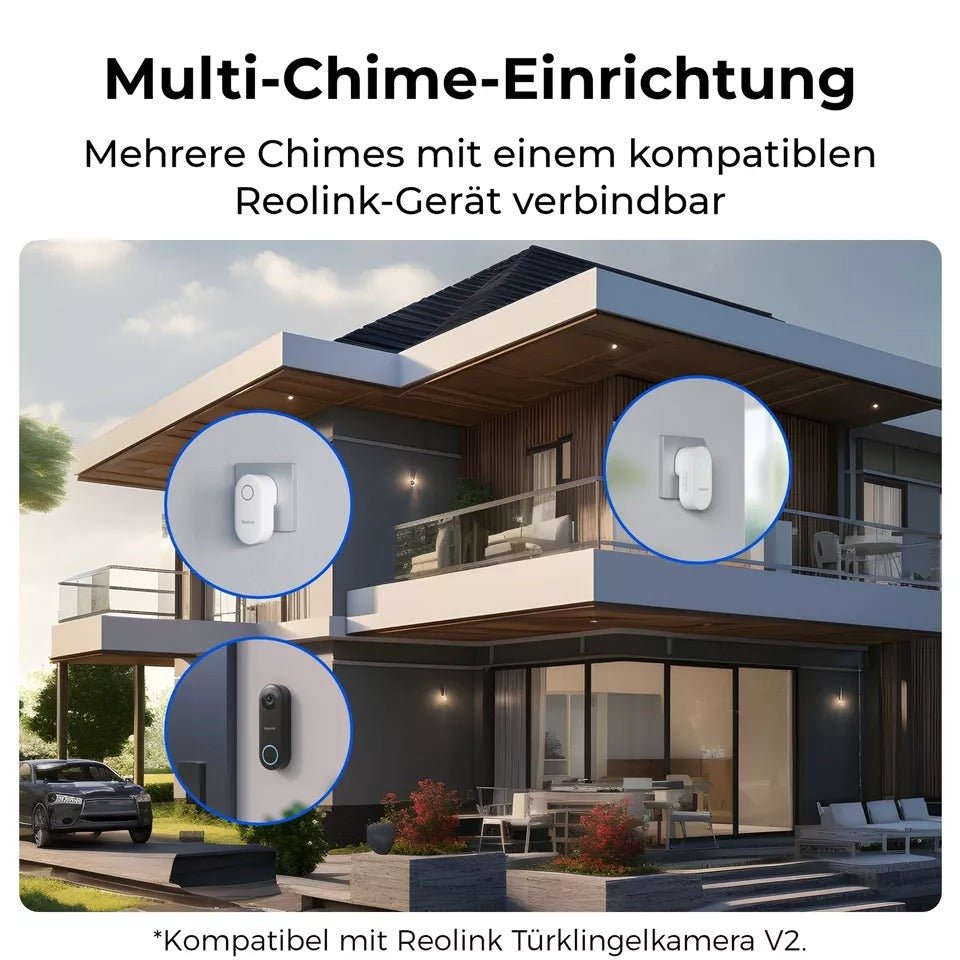 Reolink zusätzliche Klingel, Gong - Chime, weiss passend zu Doorbell - Calitronshop.com