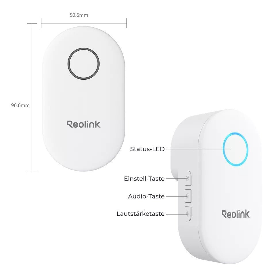 Reolink zusätzliche Klingel, Gong - Chime, weiss passend zu Doorbell - Calitronshop.com