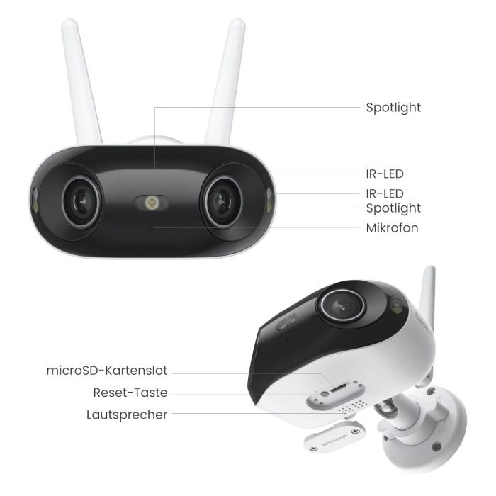 Reolink Elite W740, 4K WLAN, Farbsicht bei Tag und Nacht, Überwachungskamera