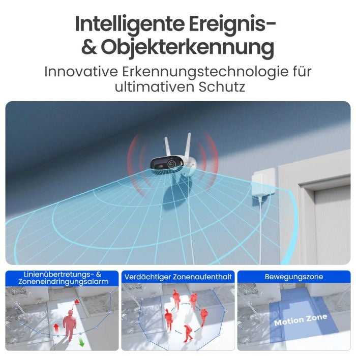 Reolink Elite W740, 4K WLAN, Farbsicht bei Tag und Nacht, Überwachungskamera