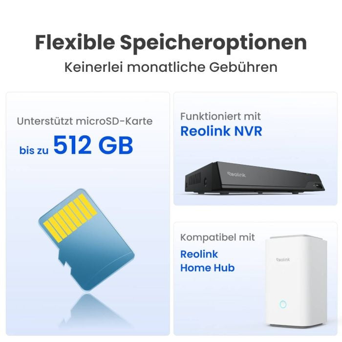 Reolink F850W – 4K PTZ WLAN-Kamera mit Flutlicht & Auto-Tracking