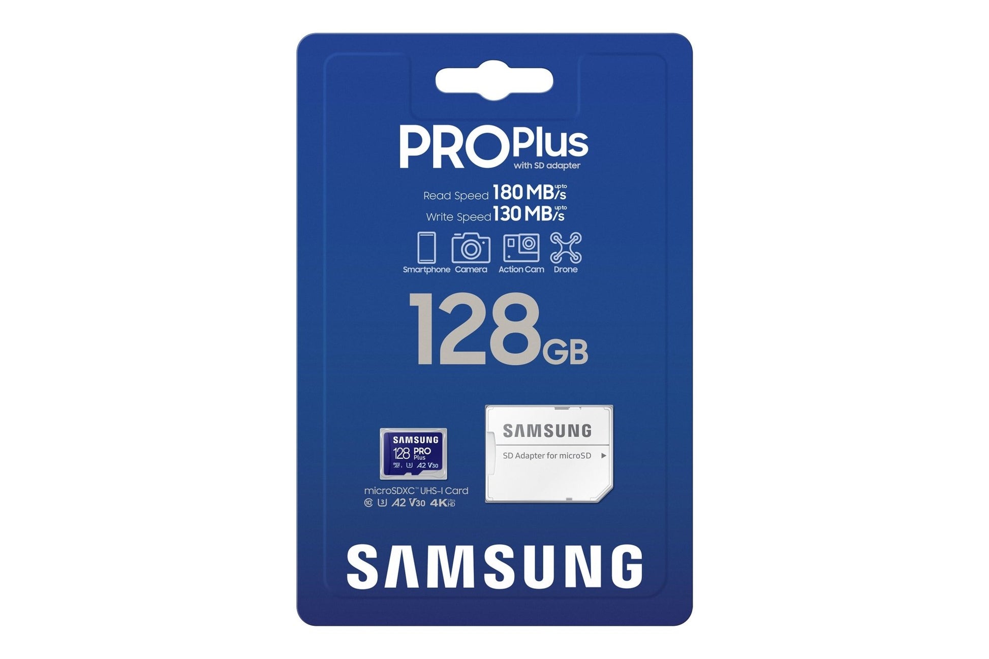 Samsung 128GB microSD Speicherkarte für Überwachungskameras, Drohnen, Action Cam's - Calitronshop.com