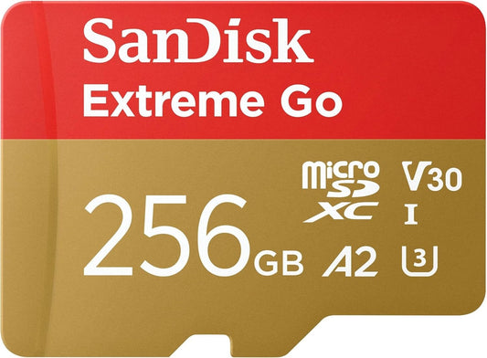 Sandisk Extreme GO microSDXC, 256GB,U3, A2, V30 Speicherkarte - Calitronshop.com