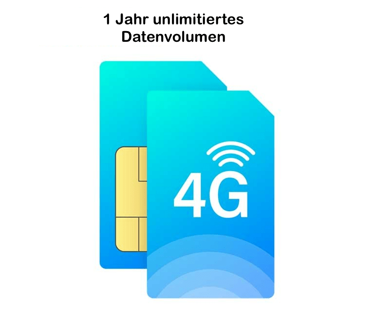 Simkarte mit 1 Jahr unlimitiertem Datenvolumen. HighSpeed für Ihre Überwachungskamera - Calitronshop.com