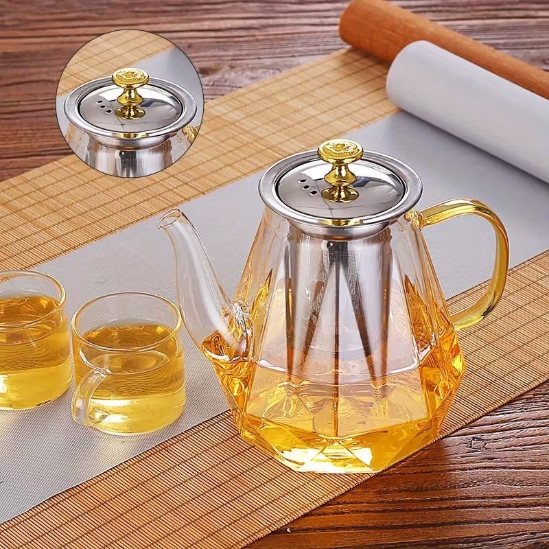 Teekanne diamant 1Liter Minimalistisches Design - Calitronshop.com