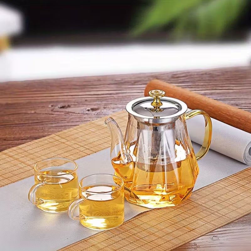 Teekanne diamant 1Liter Minimalistisches Design - Calitronshop.com