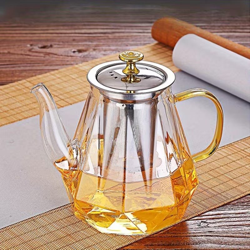 Teekanne diamant 1Liter Minimalistisches Design - Calitronshop.com