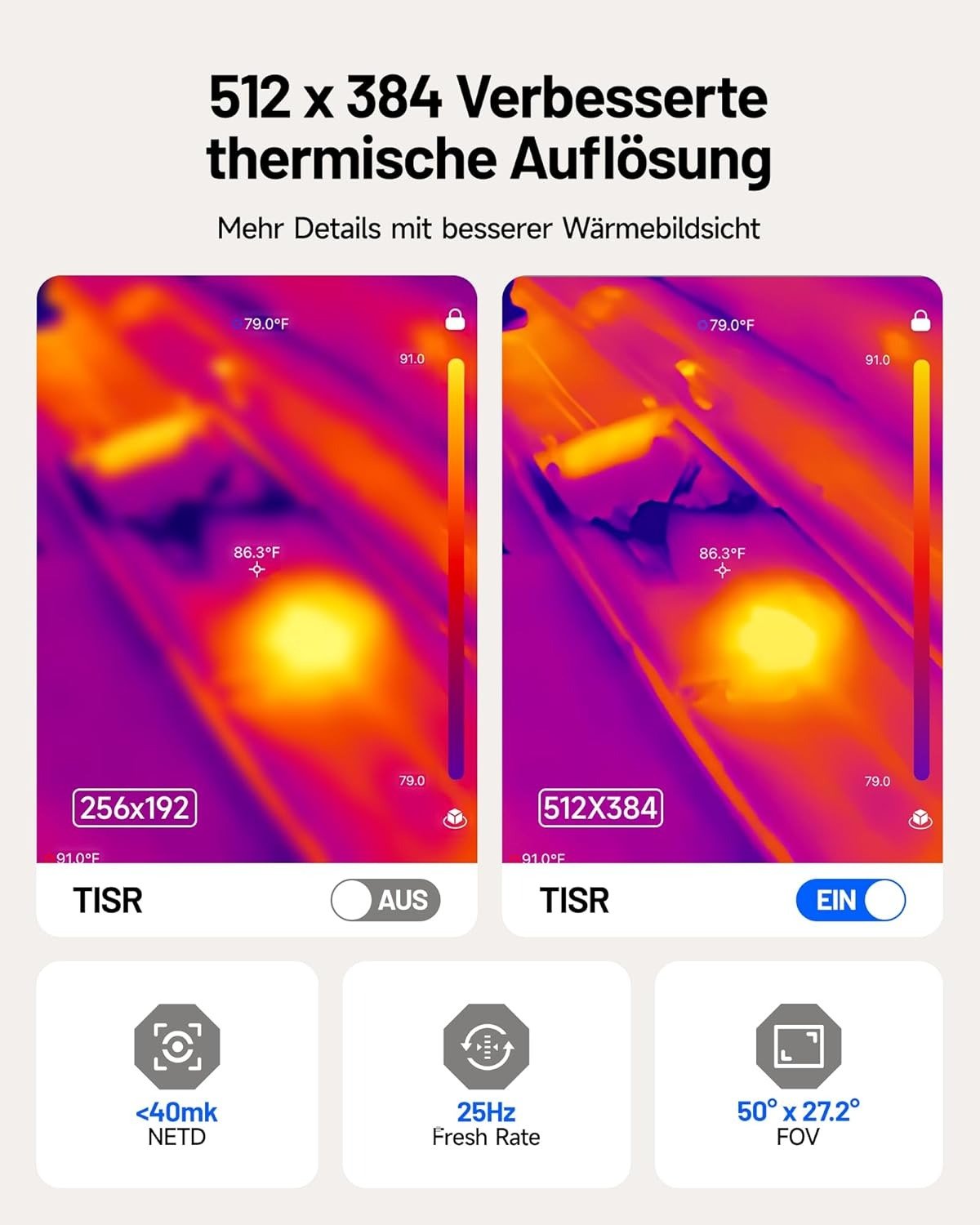 TOPDON TC002C DUO Wärmebild Kamera - für IOS & Android - Calitronshop.com
