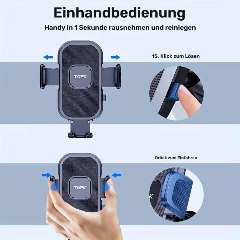 Universal Auto - Handyhalterung für Armaturenbrett und Lüftungsschlitze 2 in 1 - Calitronshop.com