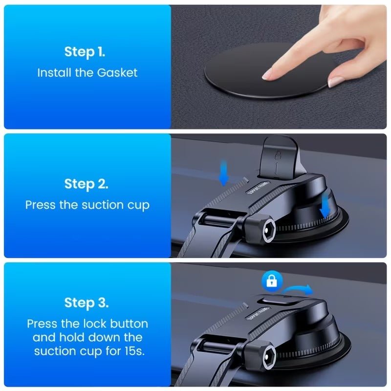 Universal Auto - Handyhalterung für Armaturenbrett und Lüftungsschlitze 2 in 1 - Calitronshop.com