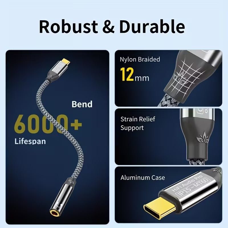 USB - C auf 3.5mm Klinke Adapter Kabel - Calitronshop.com