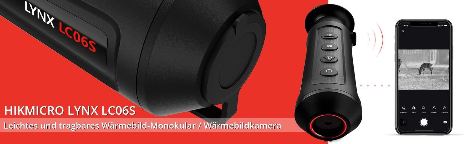 Wärmebildkamera, Nachtsichtgerät HIKMICRO Lynx LC06S zur Personen & Tiererkennung, neue Version - Calitronshop.com