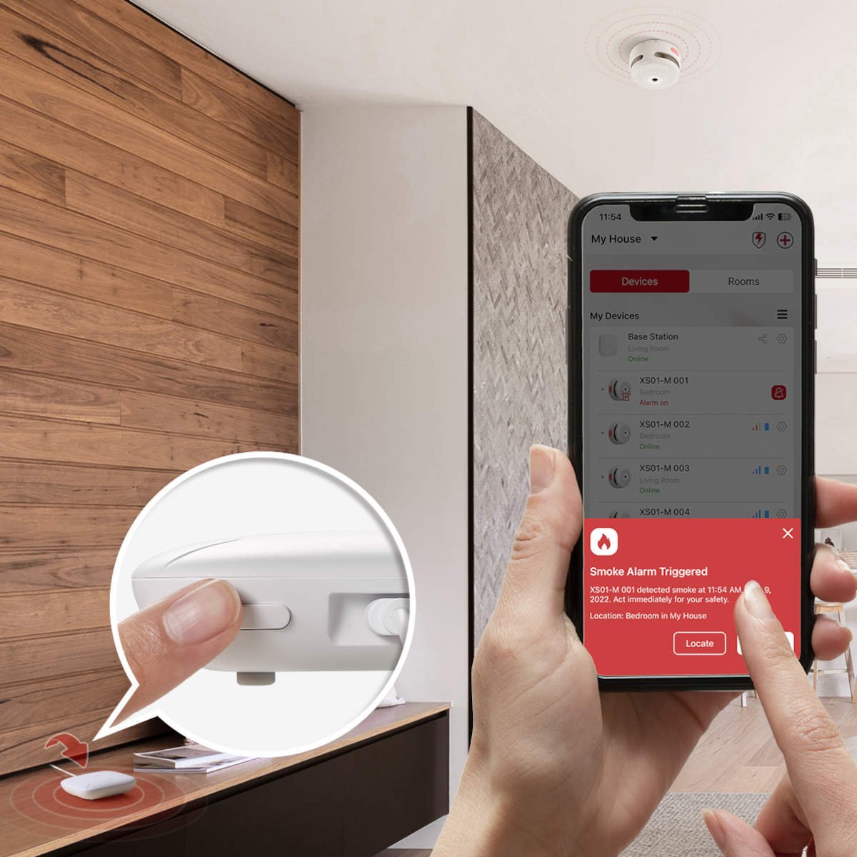 X - SENSE SBS50 Basisstation RF - Funk mit 2,4 GHz WLAN für X - Sense Smart - Geräte - Calitronshop.com