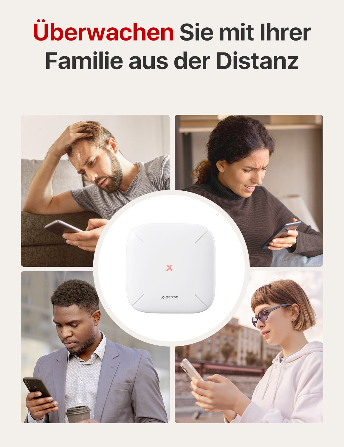 X - SENSE SBS50 Basisstation RF - Funk mit 2,4 GHz WLAN für X - Sense Smart - Geräte - Calitronshop.com