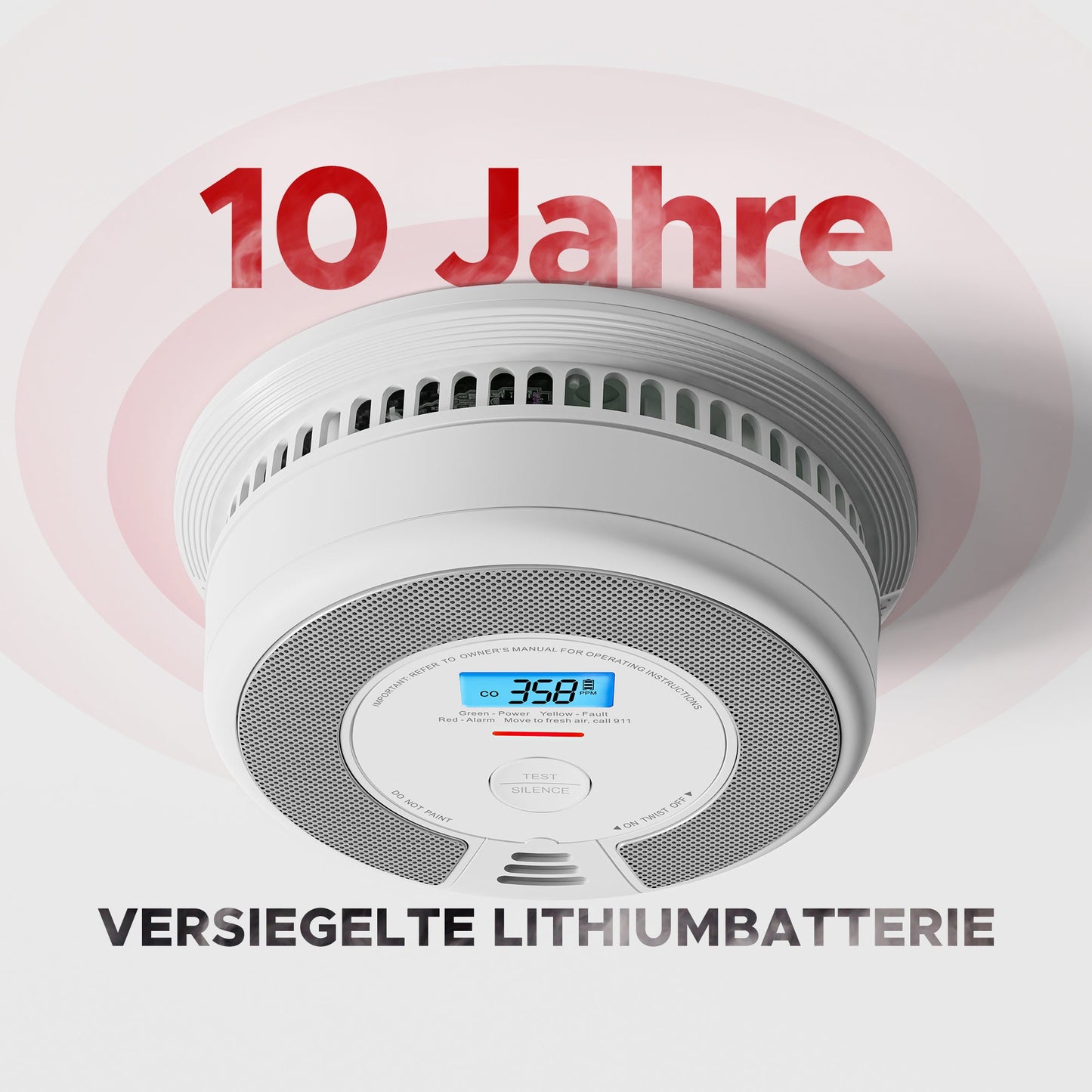 X - Sense SC07 - W - Intelligenter vernetzter Rauch - und Kohlenmonoxidmelder - Calitronshop.com