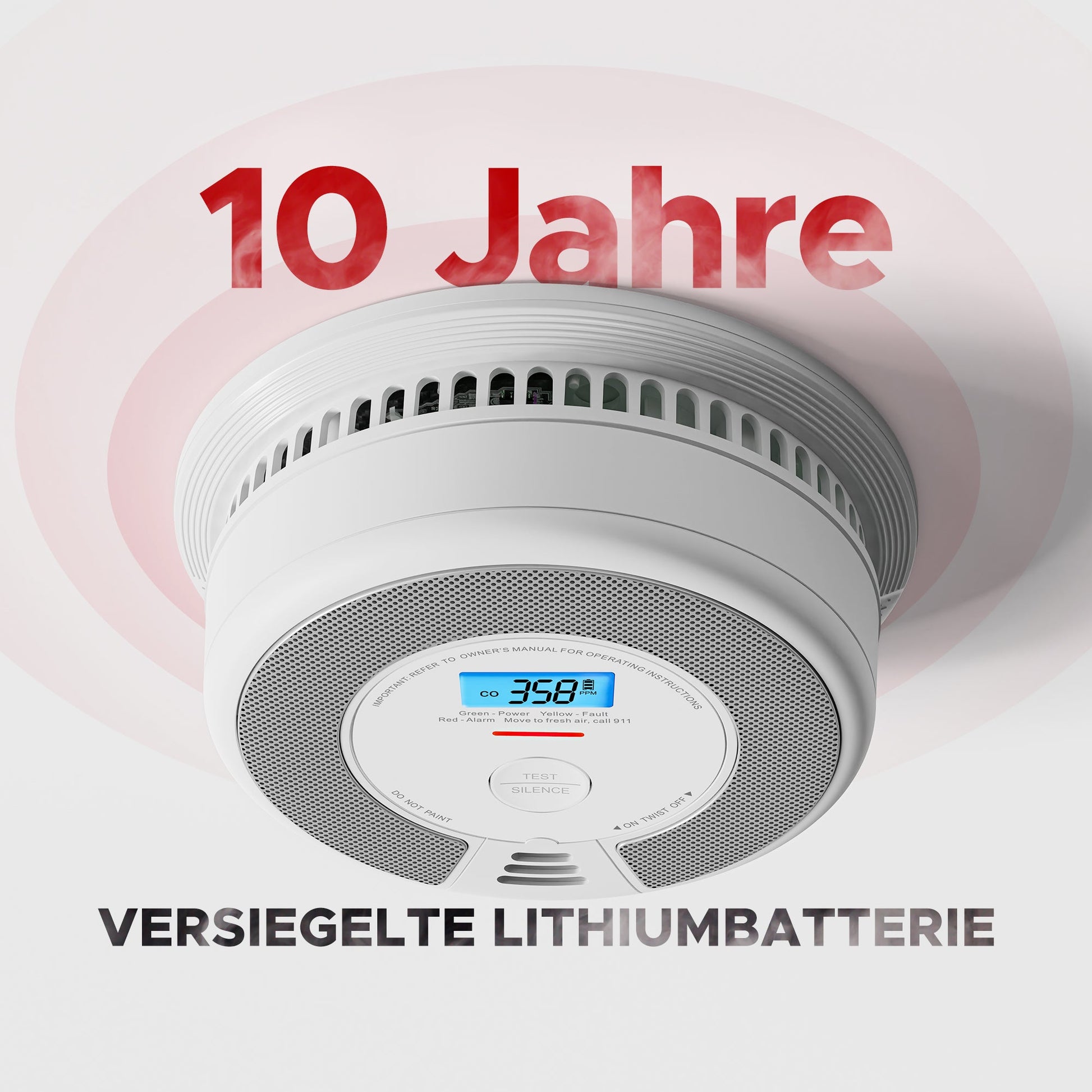 X - Sense SC07 - W - Intelligenter vernetzter Rauch - und Kohlenmonoxidmelder - Calitronshop.com