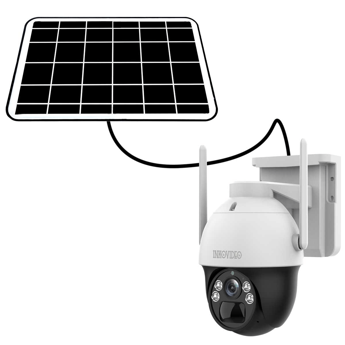 4G Überwachungskamera dreh- und schwenkbar mit Akku, inkl. Solarpanel - 100% kabellos - Calitronshop.com
