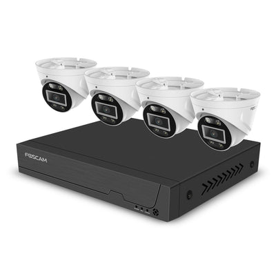 Ensemble de caméras de surveillance Foscam 4K FNA 108E-T4-2T avec 4 caméras et 2T HD 