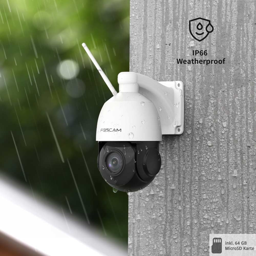 Foscam SD2X WLAN PTZ Überwachungskamera mit 50m Nachtsicht und 18-fach optischem Zoom - Calitronshop.com