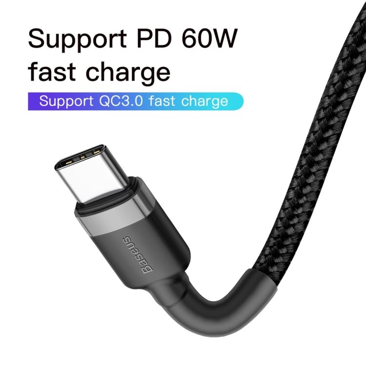 Ladekabel USB-C auf Typ C PD 2.0 60W, 2m, schwarz - Calitronshop.com