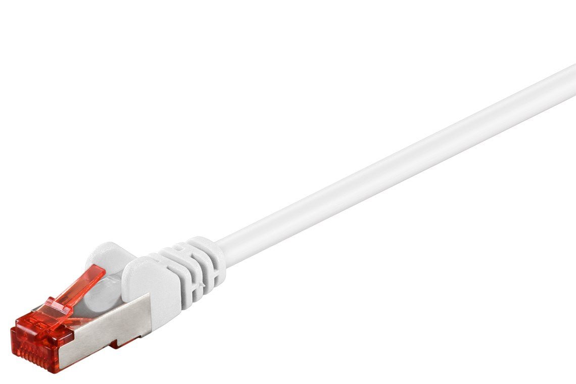 Premium CAT6 Ethernetkabel Netzwerkkabel 20m, 30m, 50m S/FTP (PiMF), weiss, für Reolink, IMOU - Calitronshop.com