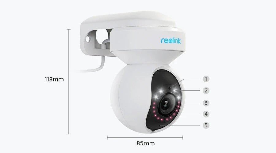 Reolink E1 Outdoor Pro 8MP WLAN PTZ-Kamera weiss - Calitronshop.com