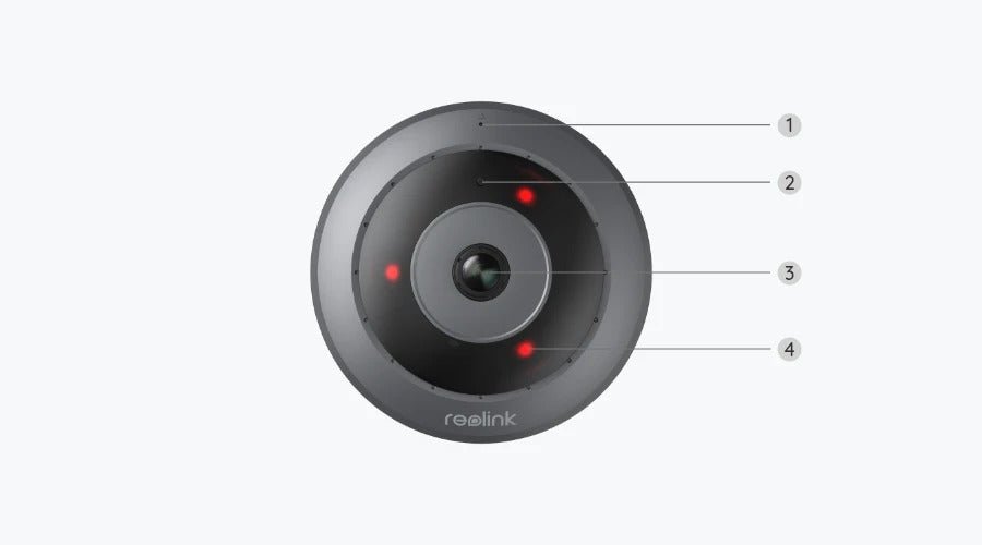 Reolink Fisheye WIFI 360° Panorama Überwachungskamera - Calitronshop.com