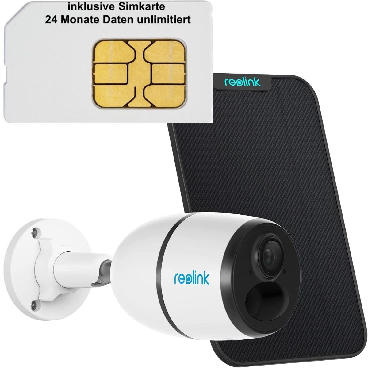 Reolink Go Plus-EXT 64GB, Mobile 4G LTE 2K 4MP Überwachungskamera - Calitronshop.com