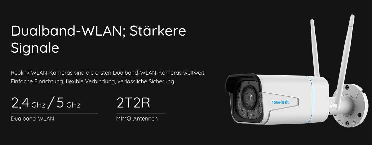 Reolink RLC-511WA - B5M11WA 5MP Spotlight WLAN-Kamera mit intelligenter Personen- & Autoerkennung - Calitronshop.com