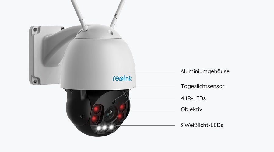 Reolink RLC-523WA 5MP WLAN PTZ Outdoor Kamera - Calitronshop.com